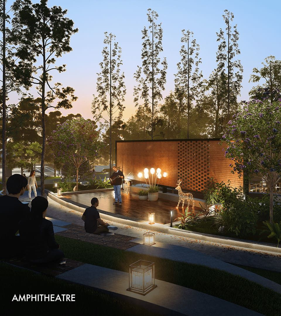 Open air amphitheatre at Urbanrise Paradise on Earth villas for sale Bangalore